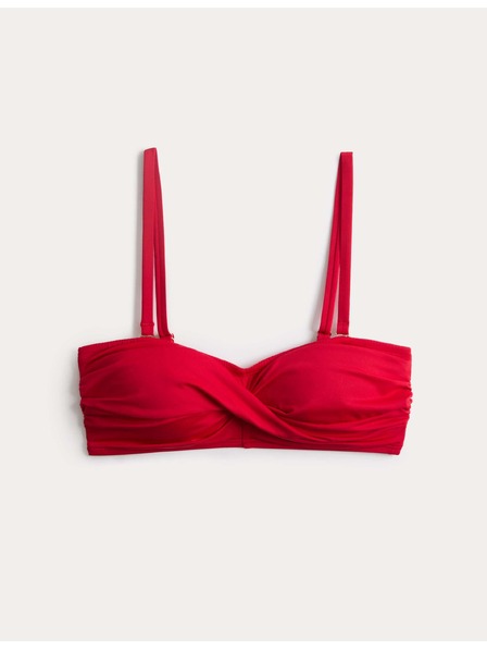 Marks & Spencer Bandeau melltartóval párnázott és csavart elöl részű bikini felső Marks & Spencer piros