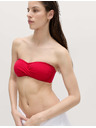 Marks & Spencer Bandeau melltartóval párnázott és csavart elöl részű bikini felső Marks & Spencer piros