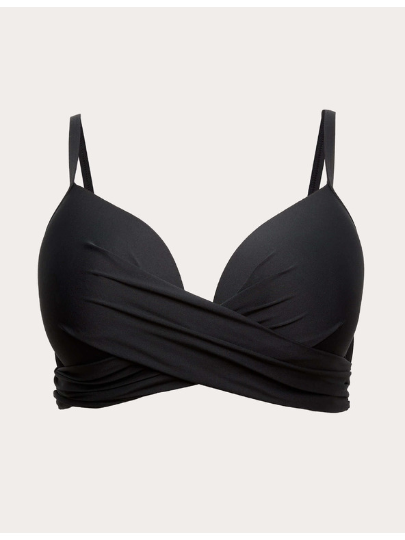 Marks & Spencer Bikini felső rész dekoltázzsal csontok (D-G) Marks & Spencer fekete