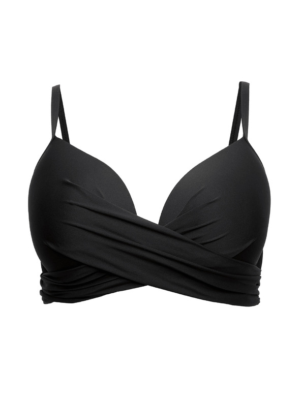 Marks & Spencer Bikini felső rész dekoltázzsal csontok (D-G) Marks & Spencer fekete