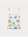 Marks & Spencer Tankini felső ráncolt és nyomott mintával Marks & Spencer többszínű
