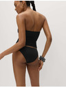 Marks & Spencer Ráncolt tankini szögletes nyakkivágással has formáló Marks & Spencer fekete