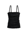 Marks & Spencer Ráncolt tankini szögletes nyakkivágással has formáló Marks & Spencer fekete
