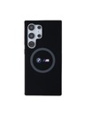 BMW BMW M Printed Round and Logo Magsafe Szilikon tok Samsung Galaxy S24 Ultra Black számára