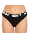 Nedeto 2. osztályú Három darabos szett - női alsónadrág Nedeto fekete (3NKB001/II)