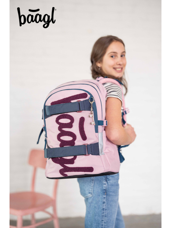 BAAGL  BAAGL Iskolai hátizsák Skate Rose GRS