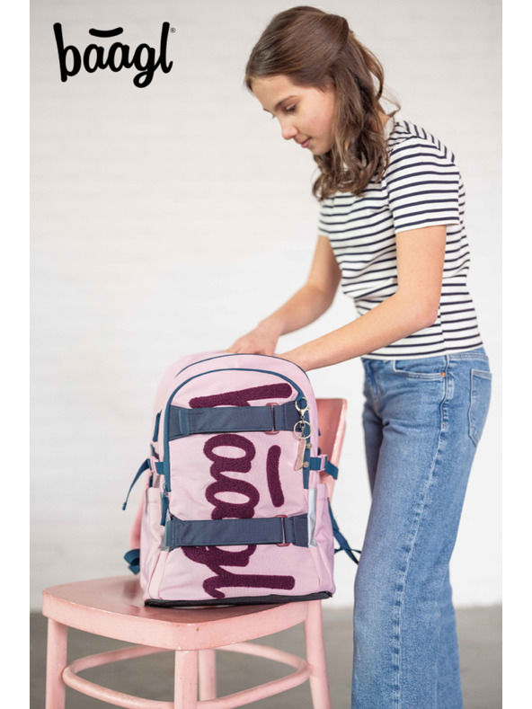 BAAGL  BAAGL Iskolai hátizsák Skate Rose GRS