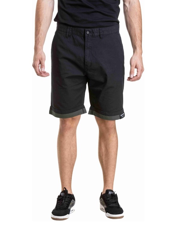 Meatfly Meatfly férfi rövidnadrág Barry 2.0 Black / Army Green Ripstop