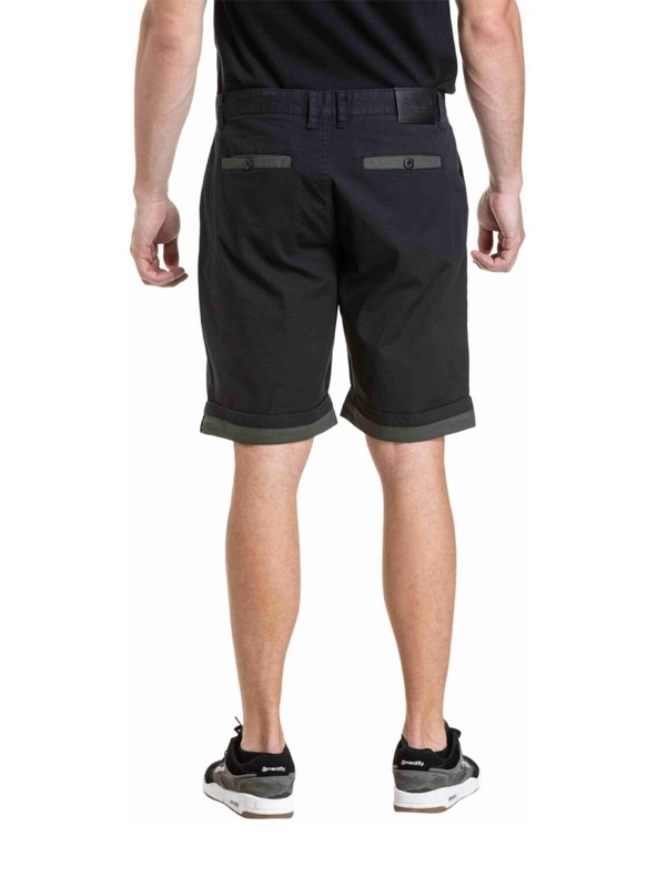 Meatfly Meatfly férfi rövidnadrág Barry 2.0 Black / Army Green Ripstop