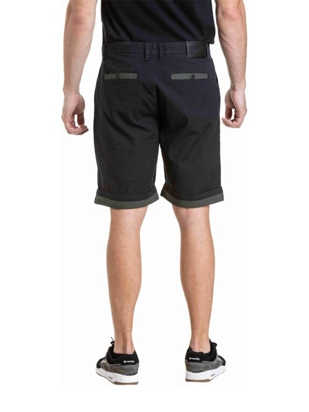 Meatfly Meatfly férfi rövidnadrág Barry 2.0 Black / Army Green Ripstop