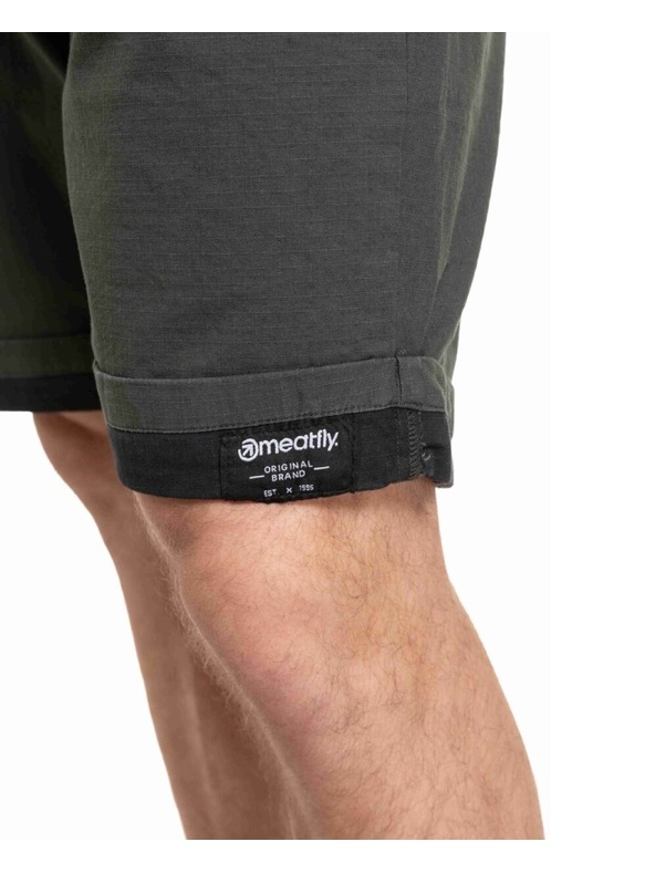 Meatfly Meatfly férfi rövidnadrág Barry 2.0 Army Green / Black Ripstop