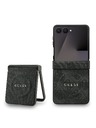 Guess Guess PU Leather 4G Colored Ring Magnetic Hátsó Tok Samsung Galaxy Z Flip 7 Black
