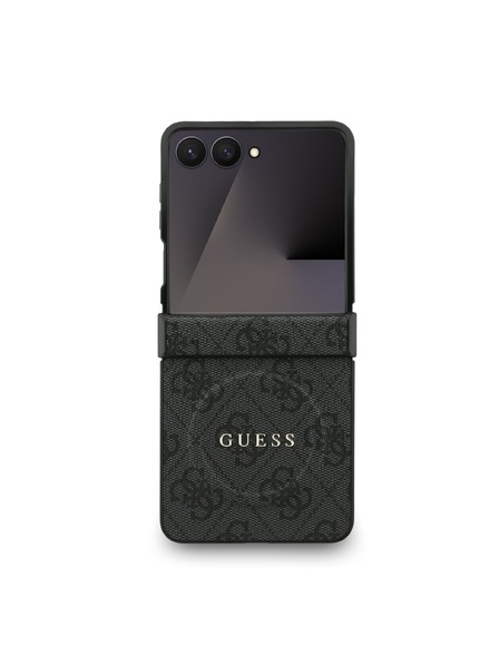 Guess Guess PU Leather 4G Colored Ring Magnetic Hátsó Tok Samsung Galaxy Z Flip 7 Black