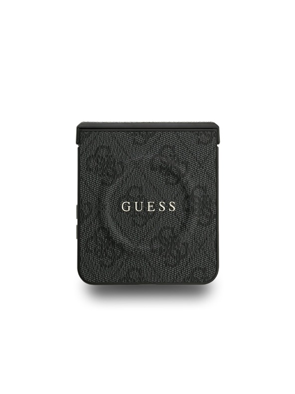 Guess Guess PU Leather 4G Colored Ring Magnetic Hátsó Tok Samsung Galaxy Z Flip 7 Black