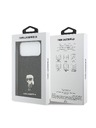 Karl Lagerfeld Karl Lagerfeld Fixed Glitter Metal Ikonik Hátlap iPhone 17 Pro Max számára Black