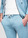 Ombre Clothing Férfi melegítő szett: kapucnis felső cipzárral + egyenes szárú nadrág – világoskék V7 Z23 Ombre Clothing