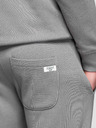 Ombre Clothing Férfi melegítő szett: kapucnis felső cipzárral + egyenes szárú nadrág – szürke V8 Z23 Ombre Clothing