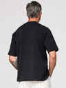 Ombre Clothing Férfi laza póló méhapplikációval a mellkason – elefántcsont V1 OM-TSCT-0275 Ombre Clothing
