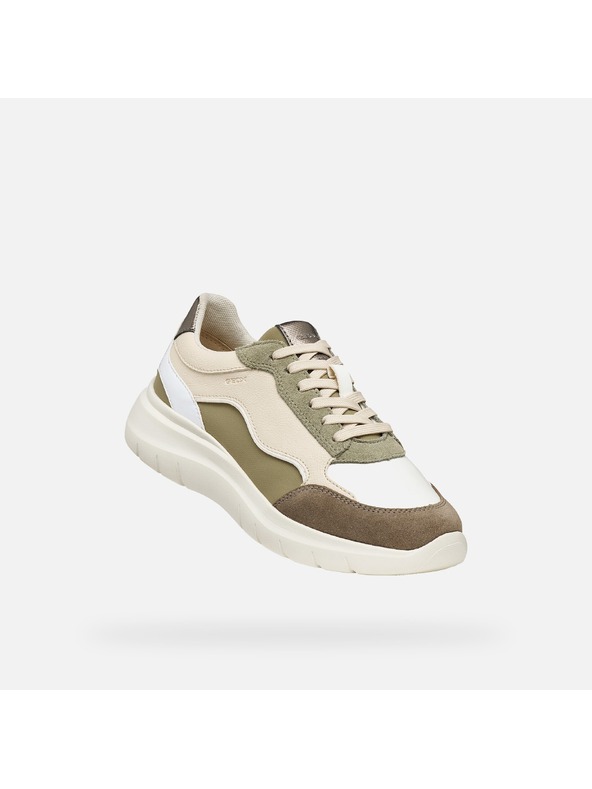 Geox Bézs női sneaker Geox Plummery