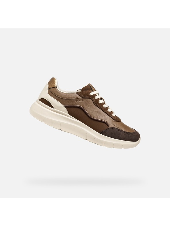 Geox Sötétbarna női sneaker Geox Plummery