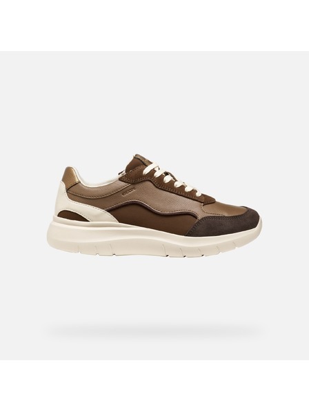 Geox Sötétbarna női sneaker Geox Plummery