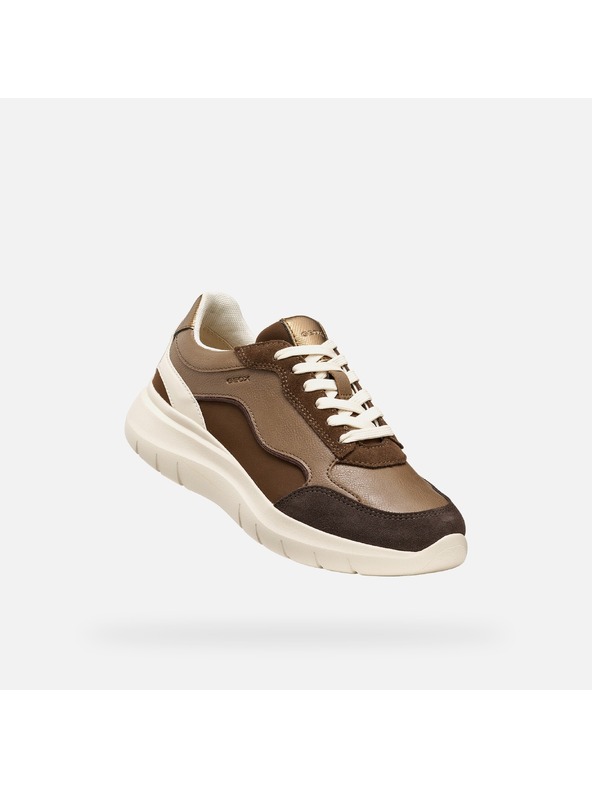 Geox Sötétbarna női sneaker Geox Plummery