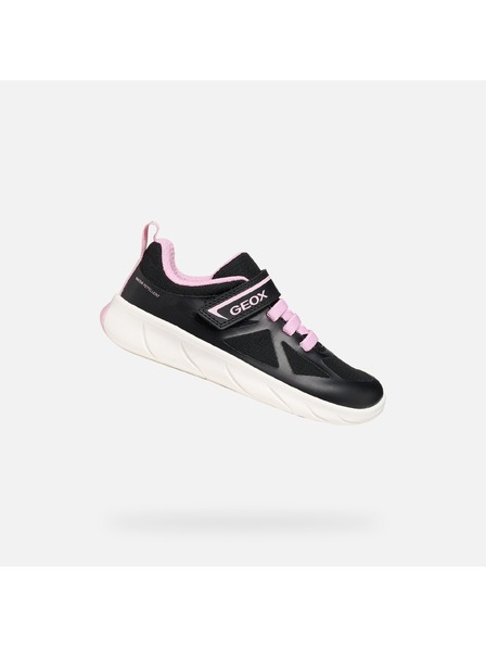 Geox Fekete lány sneaker Geox Foot-run