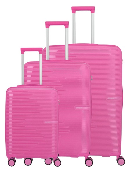 Travelite Utazási bőrönd szett Travelite Pacific S,M,L Pink