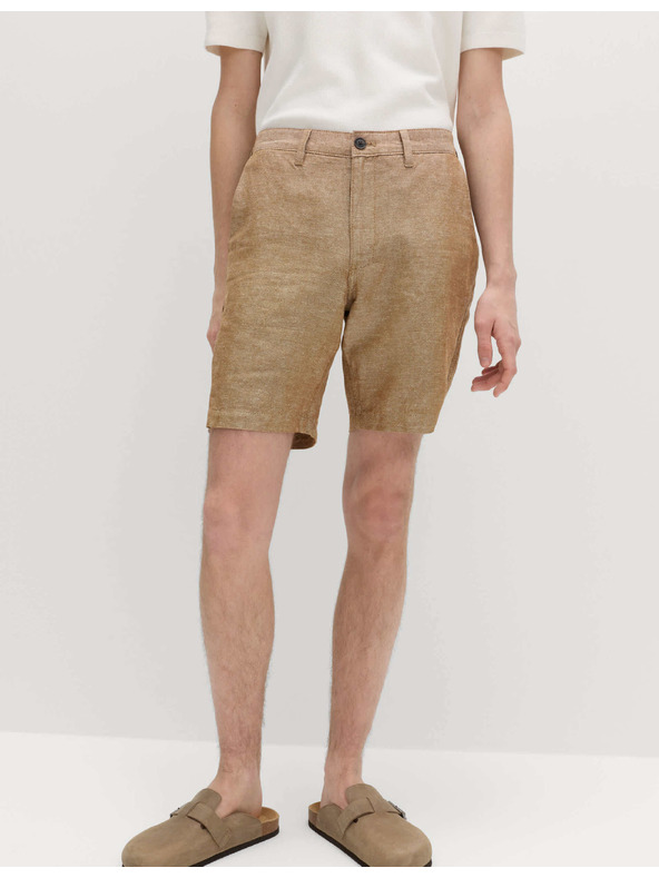Marks & Spencer Chino rövidnadrág, lenvegyület Marks & Spencer barna