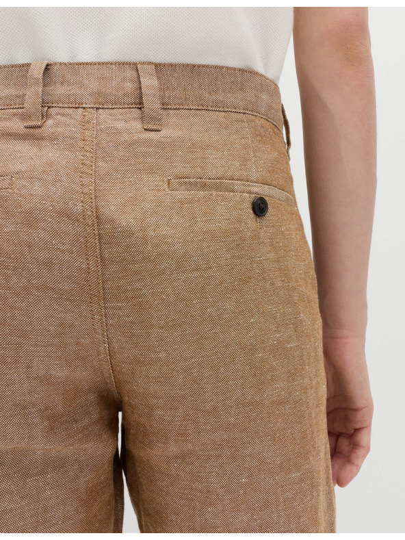Marks & Spencer Chino rövidnadrág, lenvegyület Marks & Spencer barna
