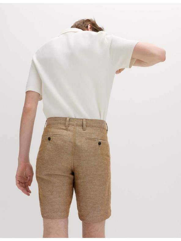 Marks & Spencer Chino rövidnadrág, lenvegyület Marks & Spencer barna