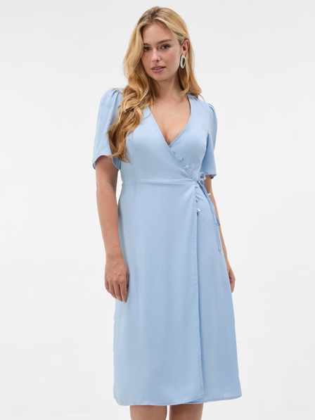 Orsay ORSAY Kék női csavart (wrap) midiruha