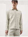 Marks & Spencer Kockás zippzáras kabát textúrával, pamutmix Marks & Spencer beige