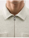 Marks & Spencer Kockás zippzáras kabát textúrával, pamutmix Marks & Spencer beige