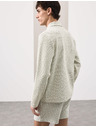 Marks & Spencer Kockás zippzáras kabát textúrával, pamutmix Marks & Spencer beige