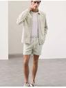 Marks & Spencer Kockás zippzáras kabát textúrával, pamutmix Marks & Spencer beige