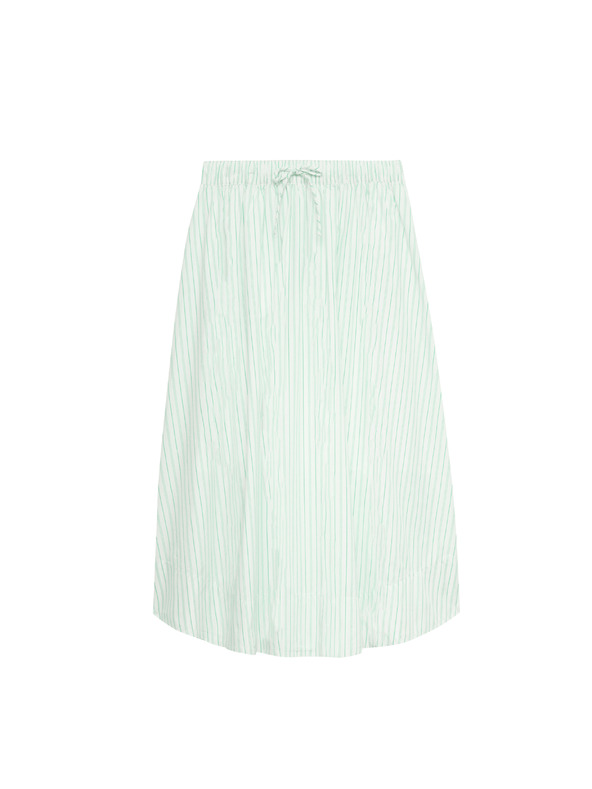 Marks & Spencer Csíkos midi kerülete szoknya, tiszta pamutból Marks & Spencer zöld