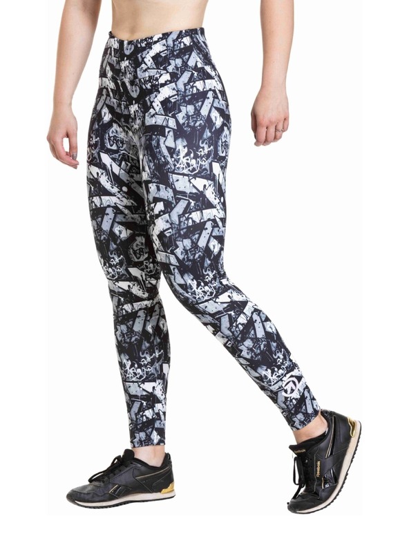 Meatfly Meatfly női leggings Arabel Graffity Gray