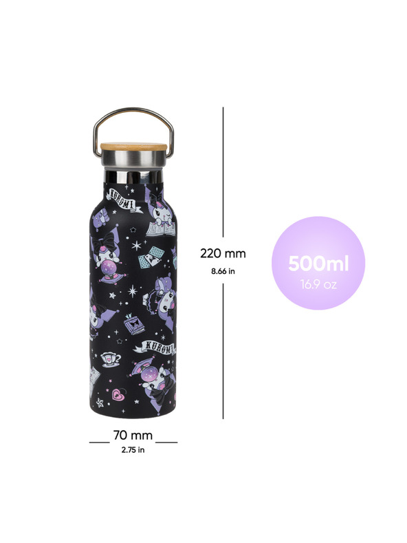 BAAGL  BAAGL Termopalack bambuszfedéllel Kuromi Fortune Dream, 500 ml