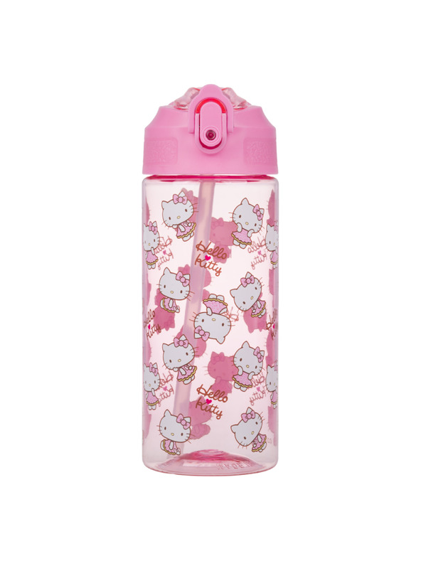 BAAGL  BAAGL Tritan ivópalack szívószállal Hello Kitty Sweet Leopard, 500 ml