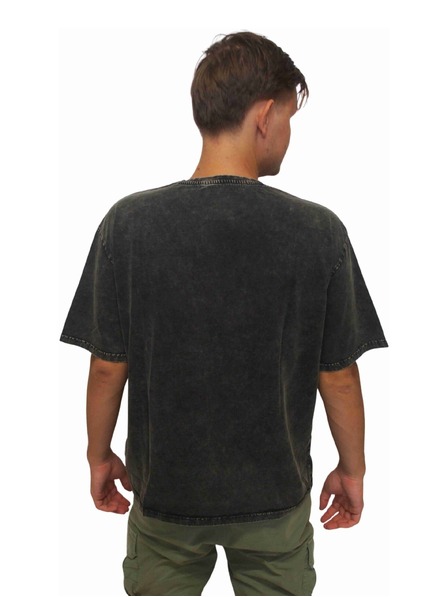 Meatfly Meatfly uniszex pólóing Big Shock Krajdos Black Acid Wash