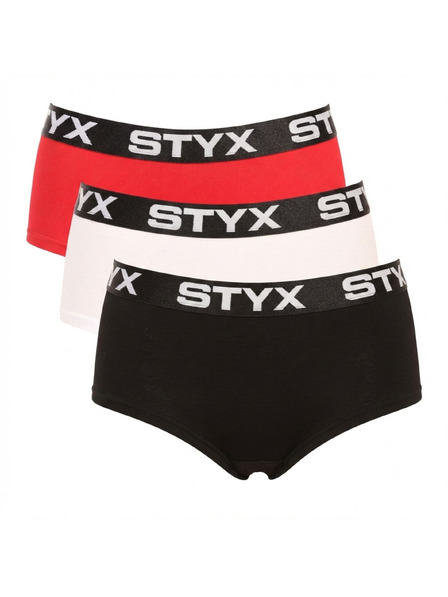 Styx Három darabos szett - Styx női alsónadrág lábszárral többszínű