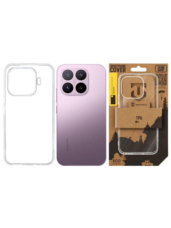 Tactical Tactical TPU Tok Xiaomi 17T számára Átlátszó
