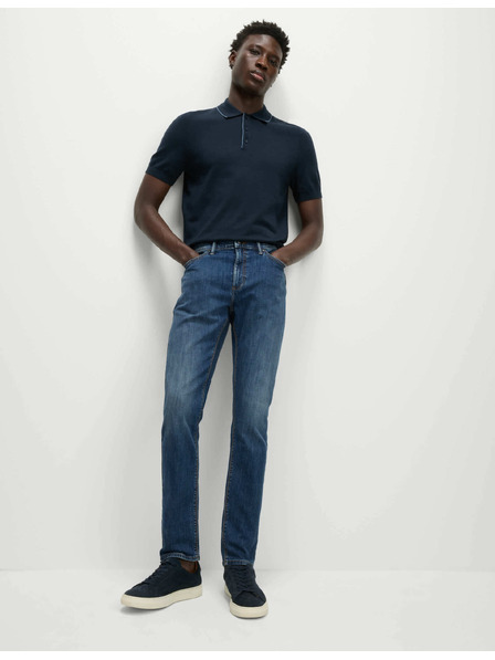 Marks & Spencer Marks & Spencer sztreccs chino nadrág szűk szabású, tengerészkék