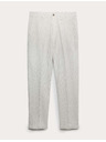 Marks & Spencer Chino nadrág lenvegyületből, normál szabás Marks & Spencer szürke