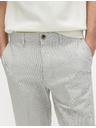 Marks & Spencer Chino nadrág lenvegyületből, normál szabás Marks & Spencer szürke