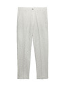 Marks & Spencer Chino nadrág lenvegyületből, normál szabás Marks & Spencer szürke