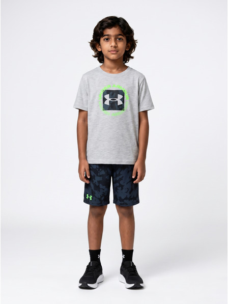 Under Armour Fiú szett Under Armour UA PRINTED SS SHORT SET-GRY