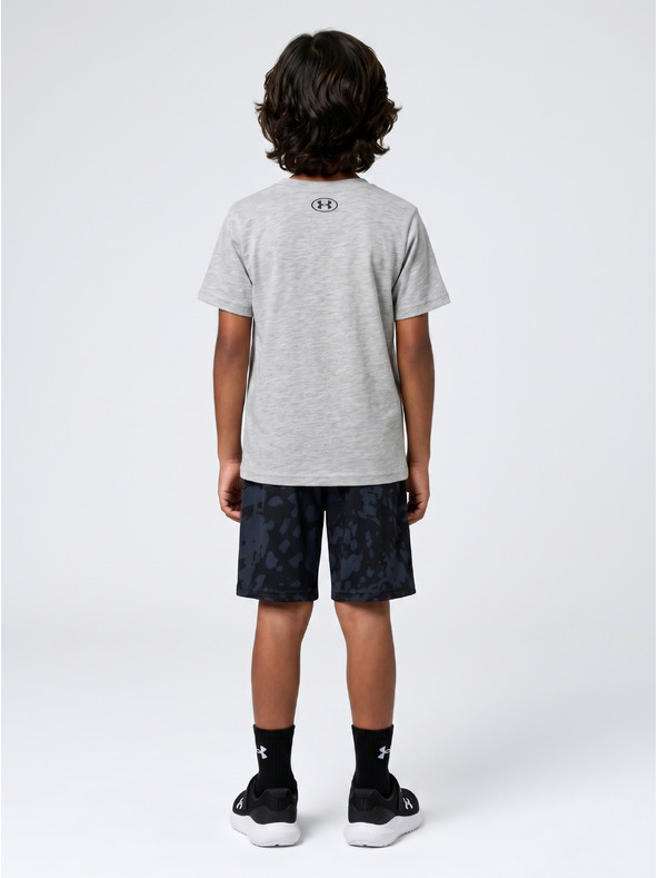 Under Armour Fiú szett Under Armour UA PRINTED SS SHORT SET-GRY