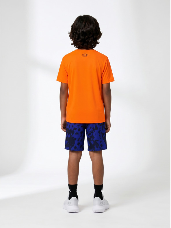 Under Armour Fiú szett Under Armour UA TECH PRINTED SS SHORT SET-ORG